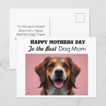 Feliz día de las madres a la mejor mamá de perros