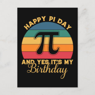 Postal Festiva Feliz Día de Pi 2026 Celebración de Frikis de las 