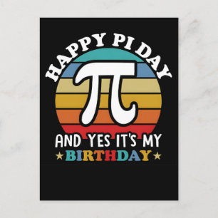 Postal Festiva Feliz Día de Pi 2026 Celebración de Frikis de las