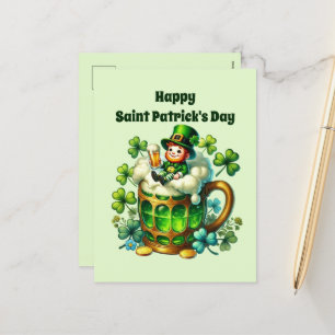 Postal Festiva Feliz Día de San Patricio