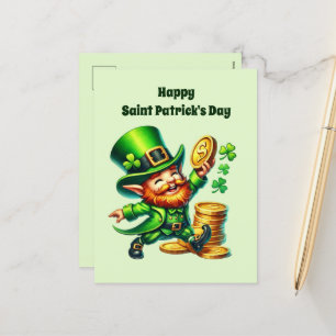 Postal Festiva Feliz Día de San Patricio
