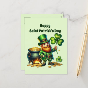 Postal Festiva Feliz Día de San Patricio
