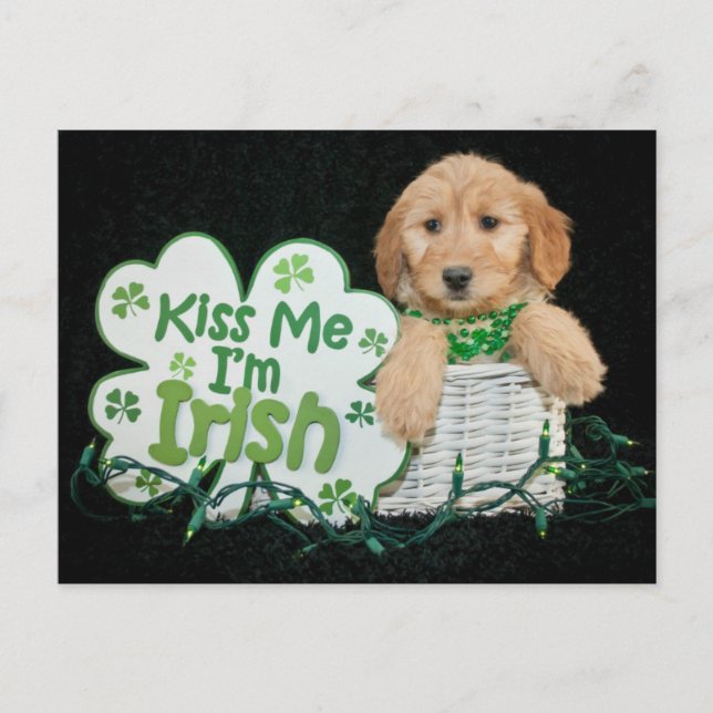 Postal Festiva Feliz Día de San Patricio (Anverso)