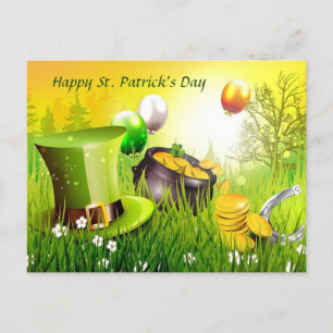 Postal Festiva Feliz Día de San Patricio