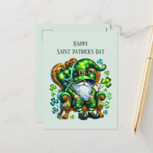 Postal Festiva Feliz Día de San Patricio añada texto