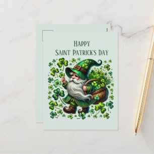 Postal Festiva Feliz Día de San Patricio añada texto