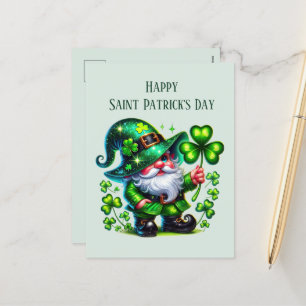 Postal Festiva Feliz Día de San Patricio añada texto