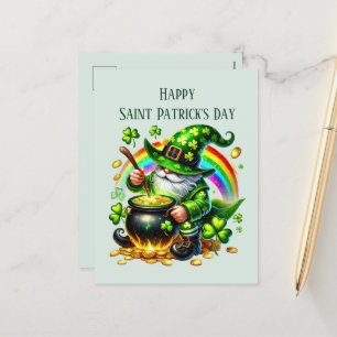 Postal Festiva Feliz Día de San Patricio añada texto