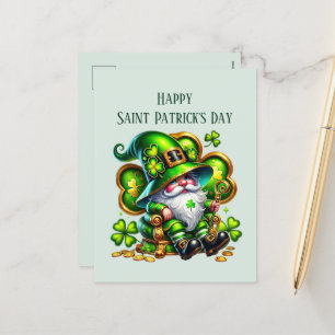 Postal Festiva Feliz Día de San Patricio añada texto