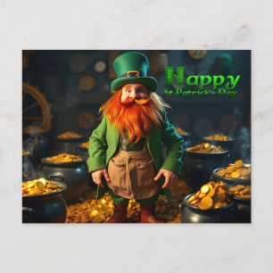 Postal Festiva Feliz Día de San Patricio, feriado HPostC04
