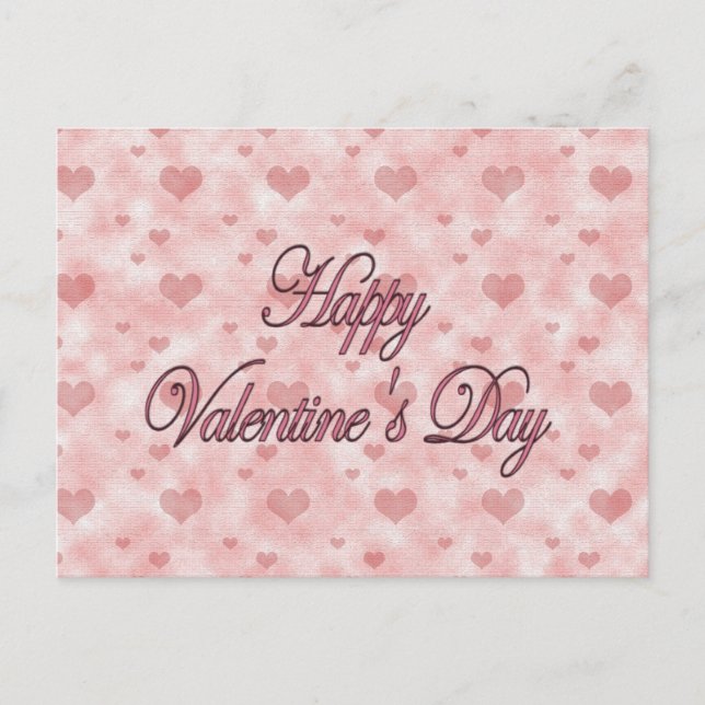 Postal Festiva Feliz Día de San Valentín (Anverso)