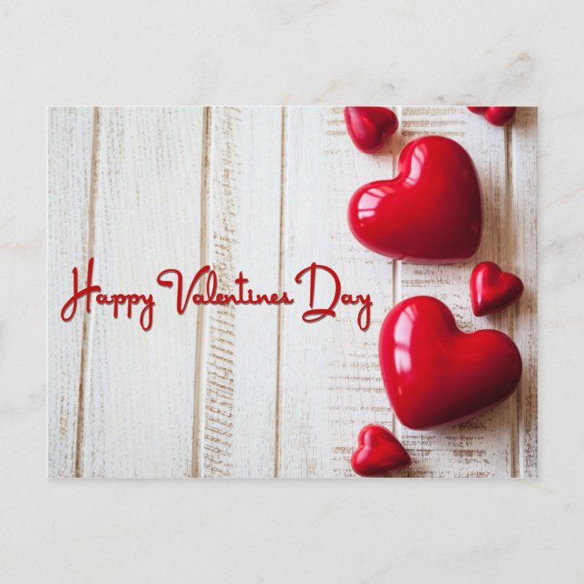 Postal Festiva Feliz día de San Valentín (Anverso)