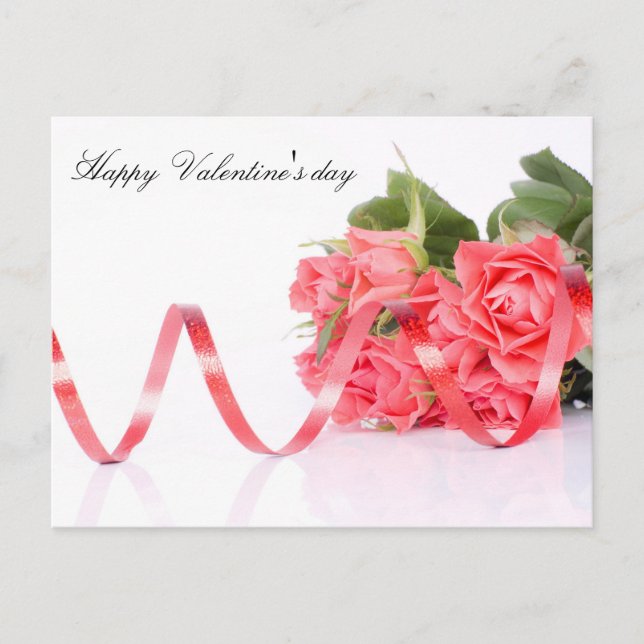 Postal Festiva Feliz Día de San Valentín (Anverso)