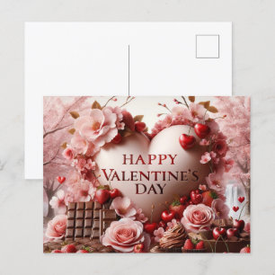 Postal Festiva Feliz Día de San Valentín