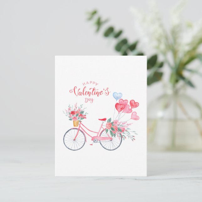 Postal Festiva Feliz Día de San Valentín 2023 (Anverso de pie)
