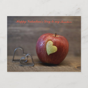 Postal Festiva Feliz Día de San Valentín a mi profesor