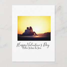 Postal Festiva Feliz día de San Valentín amor agregar nombre foto