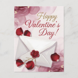 Postal Festiva ¡Feliz día de San Valentín! Carta de amor