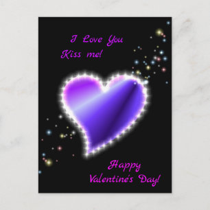 Postal Festiva Feliz día de San Valentín - Corazón de Arcoíris co