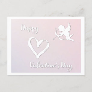 Postal Festiva Feliz Día de San Valentín cupido