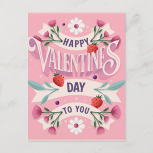 Postal Festiva Feliz Día de San Valentín para ti