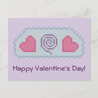 Postal Festiva ¡Feliz Día de San Valentín! Postcarta en espiral c