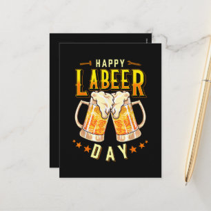 Postal Festiva Feliz Día del Trabajo Divertido Día del Trabajo