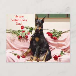 Postal Festiva Feliz Dober-Valentine para ti
