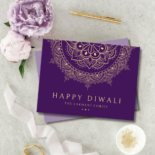 Postal Festiva Feliz Festival Diwali de Luces