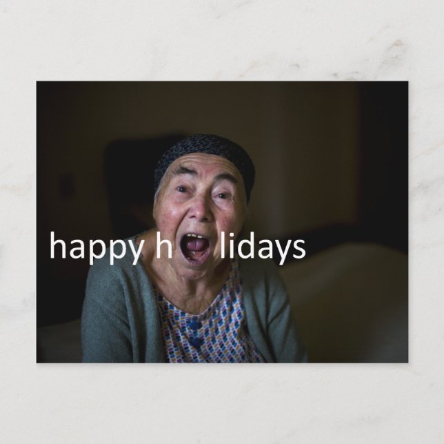 POSTAL FESTIVA FELIZ FESTIVIDAD (Anverso)