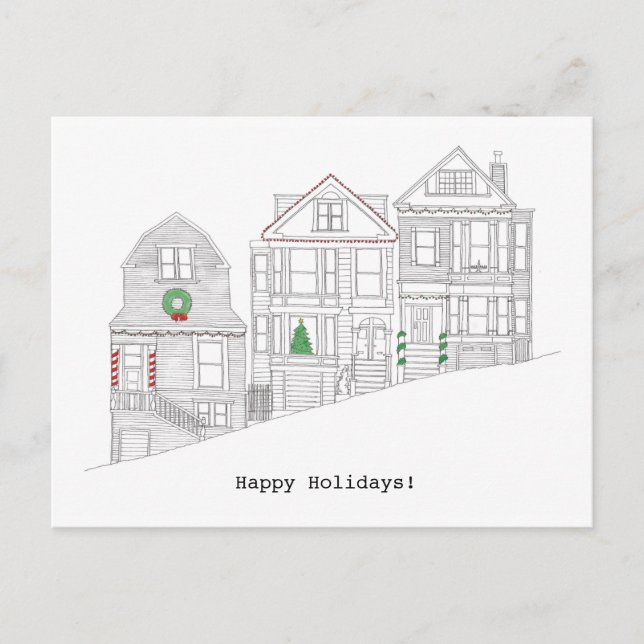 Postal Festiva Feliz Fiesta de San Francisco (Anverso)