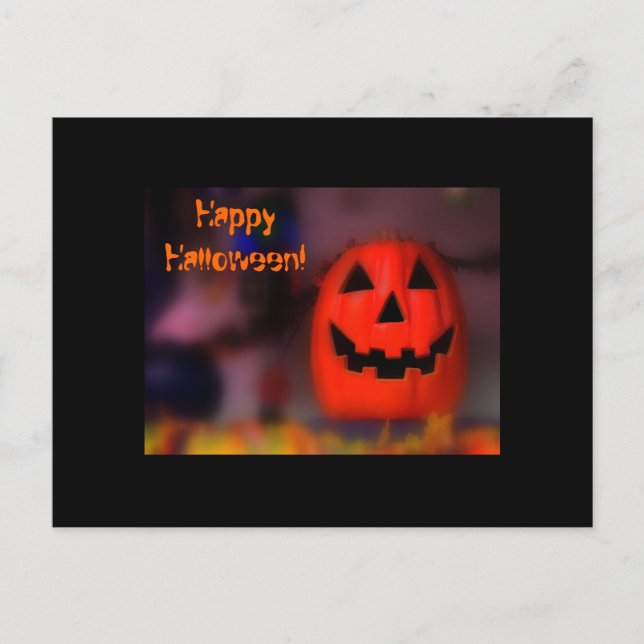 Postal Festiva Feliz Halloween (Anverso)