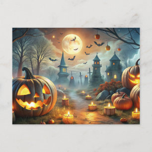 Postal Festiva feliz halloween