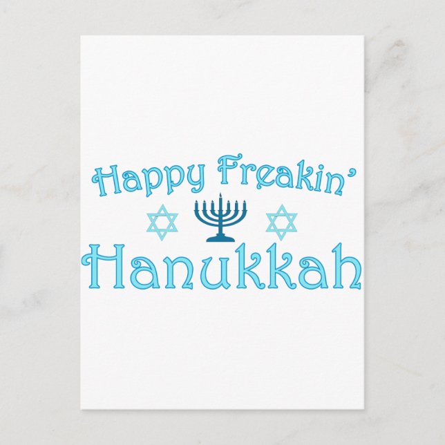 Postal Festiva feliz hanukkah (Anverso)