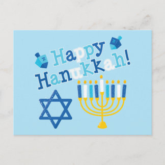 Postal Festiva Feliz Hanukkah