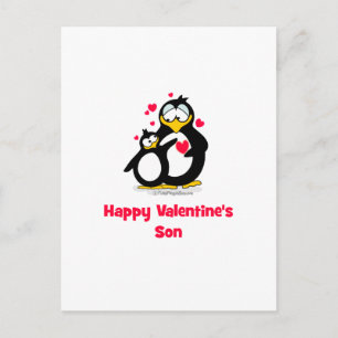 Postal Festiva Feliz hijo de San Valentín