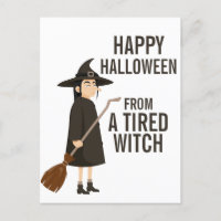 Feliz Humor de Halloween Bruja blanca y negra