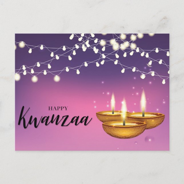Postal Festiva Feliz Kwanzaa (Anverso)