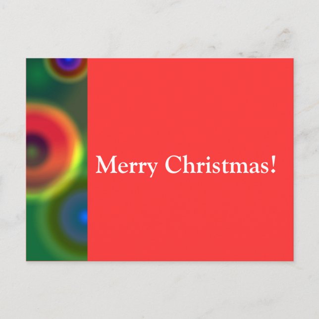 Postal Festiva ¡Feliz Navidad! (Anverso)