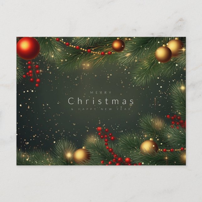 Postal Festiva "Feliz Navidad" (Anverso)