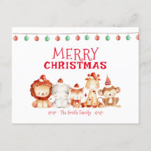 Feliz Navidad, animales de Santa Safari