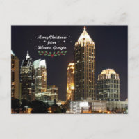 "Feliz Navidad", Atlanta, Georgia Skyline