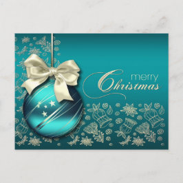 Postal Festiva Feliz Navidad. Navidades Bauble