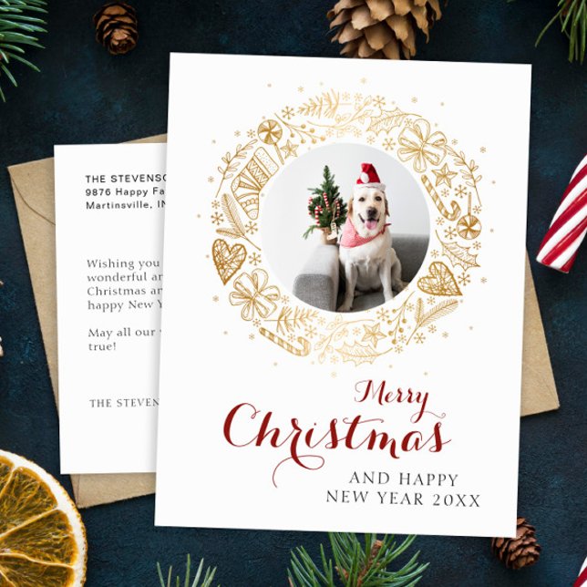 Postal Festiva Feliz Navidad, Navidades modernos de fotografía co (Subido por el creador)