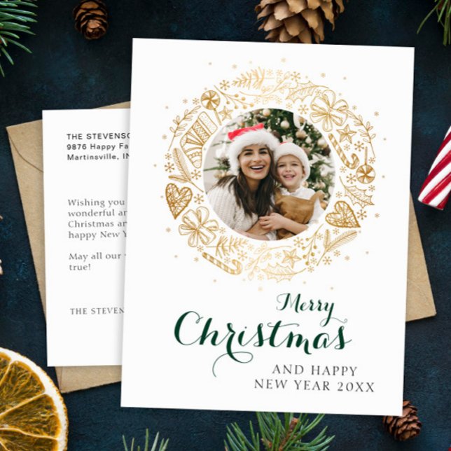 Postal Festiva Feliz Navidad, Navidades modernos de fotografía co (Subido por el creador)