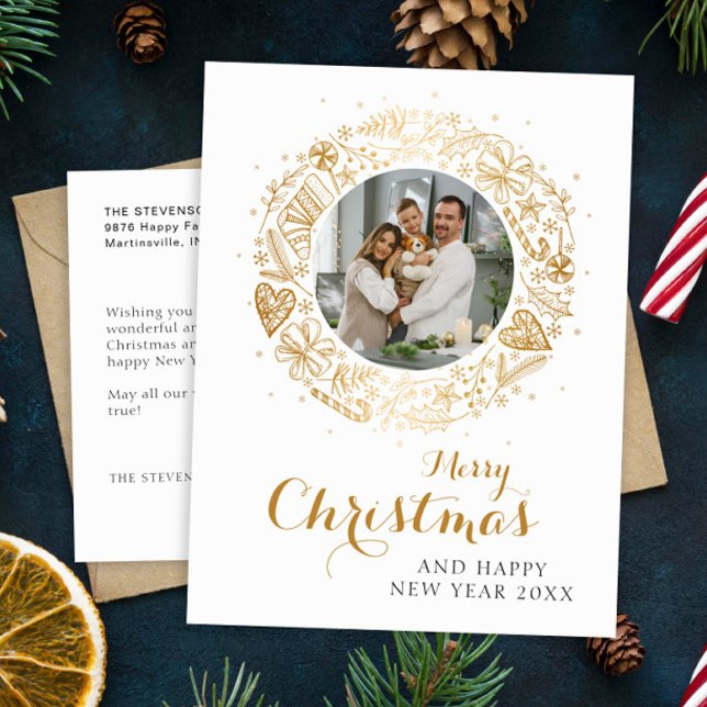 Postal Festiva Feliz Navidad, Navidades modernos de fotografía co (Subido por el creador)