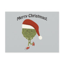 Feliz Navidad! Santa Running Artichoke