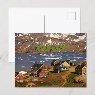 Postal Festiva Feliz Navidad, Tasiilaq, Groenlandia