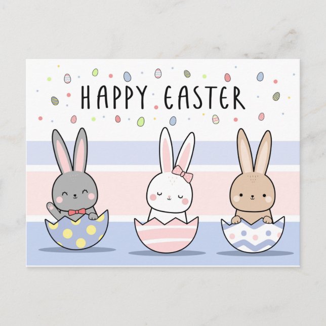 Postal Festiva Feliz Pascua  (Anverso)