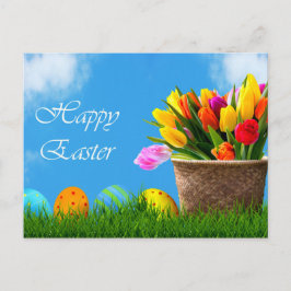 Postal Festiva Feliz Pascua